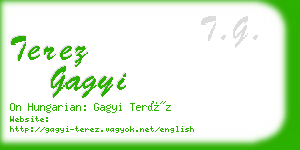 terez gagyi business card